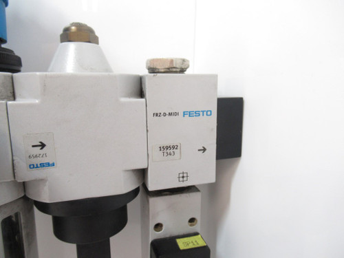 Festo LRF-D-MIDI 159582 Filter Regulator With Shut Off Valve